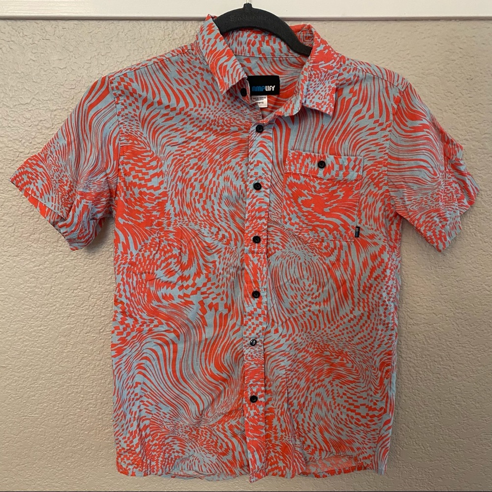 Boys amplify button down shirt Sz M (10/12) years